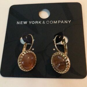 Beautiful brown dangle earrings